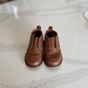 TOMS Toddler Boy Camel Colored Leather Dre…